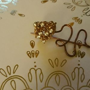 Cubic Zirconia Gold Plated Ring